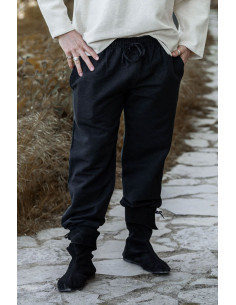 Arvo middeleeuwse broek, zwarte kleur