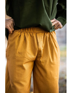 Pantalón pirata Vincent, color marrón miel 2