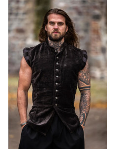 Renaissance vest model Pierre, kleur bruin