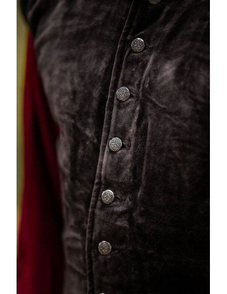 Renæssancevest model Pierre, brun farve