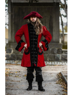 Chaqueta pirata Roja-Negra