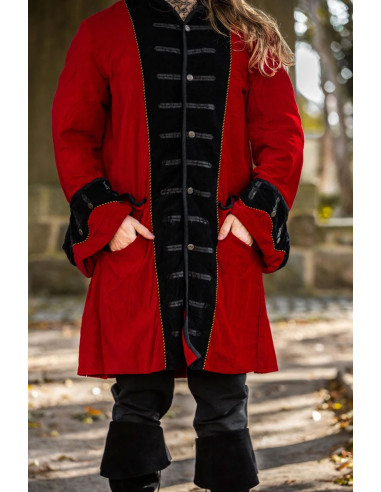 Chaqueta pirata Roja-Negra