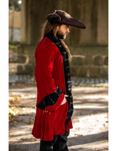 Chaqueta pirata Roja-Negra