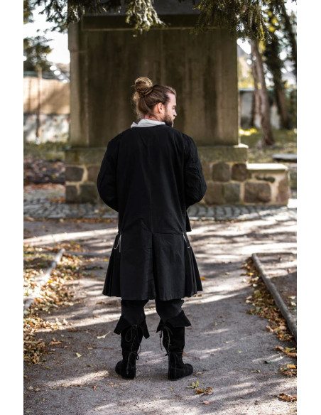 Schwarzer Piratenmantel Modell Edward