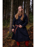 Offene Wikinger-Tunika aus Wolle Modell Balder, schwarz