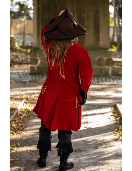 Hugo pirat tricorn hat i uld, brun