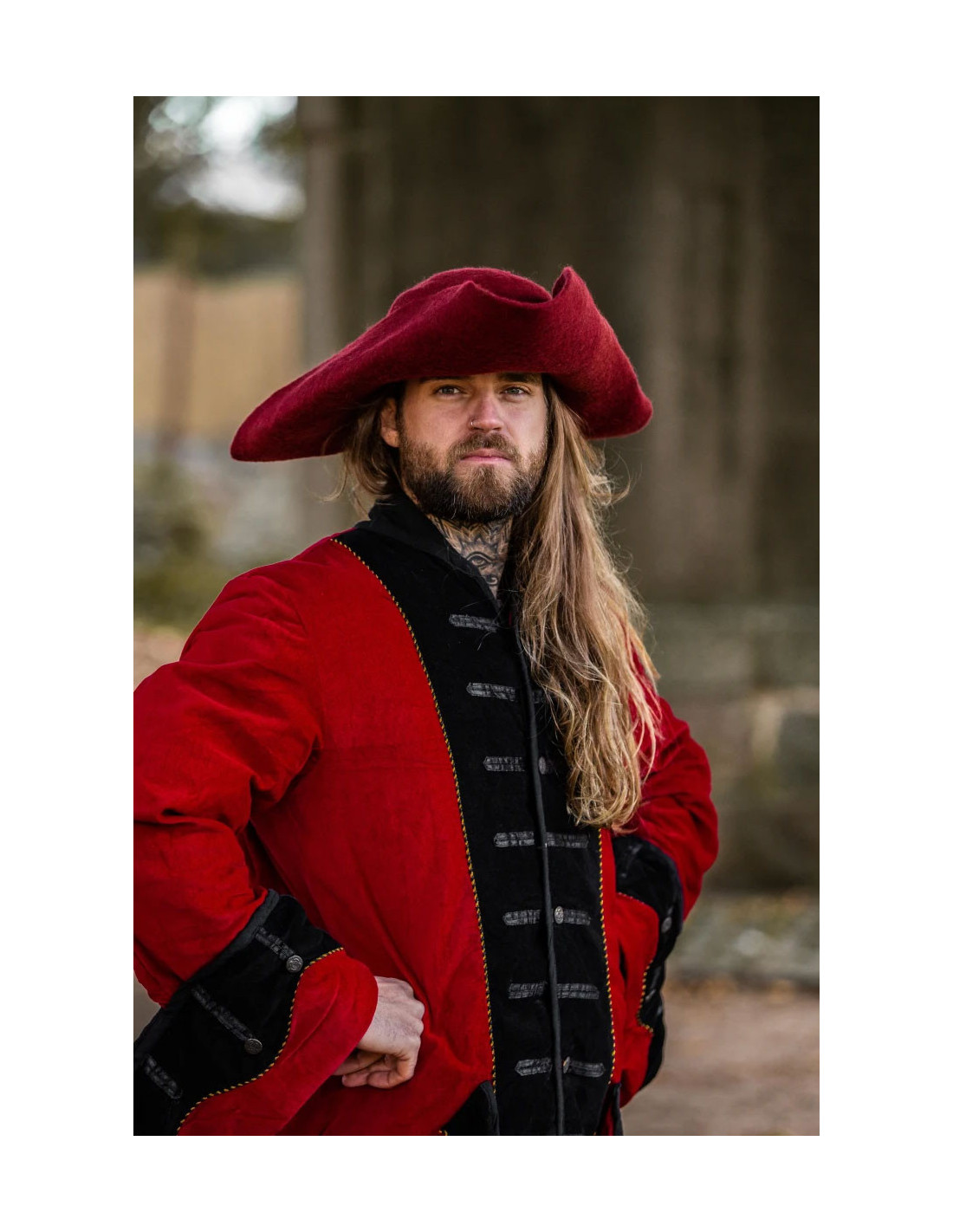 Comprar Sombrero Pirata Lazo Rojo - Complementos de Piratas