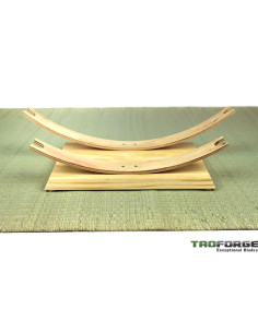 Desktop-Ständer für 2 Katanas, Naturholz (38x26 cm.)
