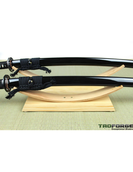 Tafelsteun voor 2 katana's, naturel...