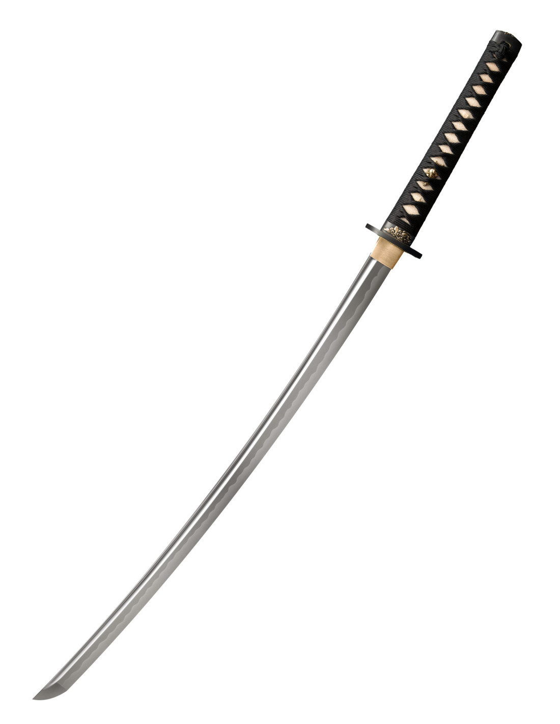 Katana Acero Damasco. Negro