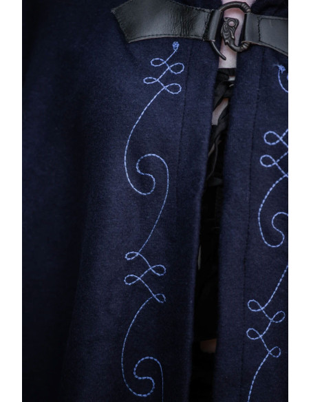 Middeleeuwse Cape blauwe mantel met... Middeleeuwse Cape blauwe mantel met...