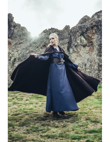 Brauner mittelalterlicher Wollumhang...