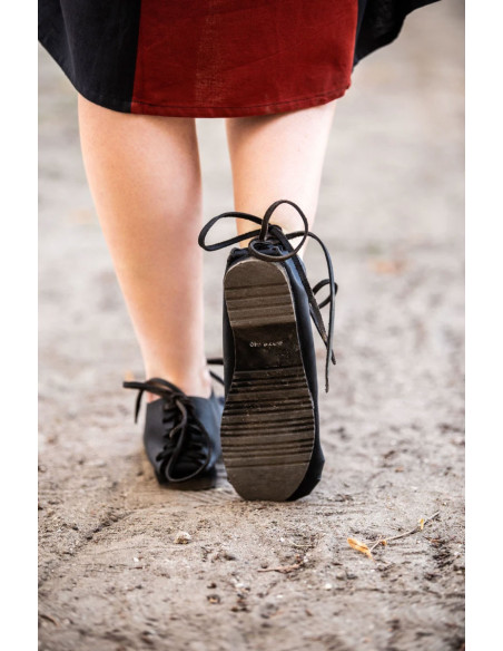 Lave romerske sandaler i nubuck læder