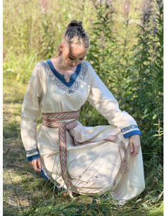 Vikingebælte model Elina, brunt bomuld 2