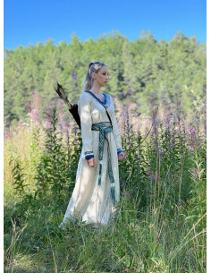 Vikingriem model Elina, groen katoen 2