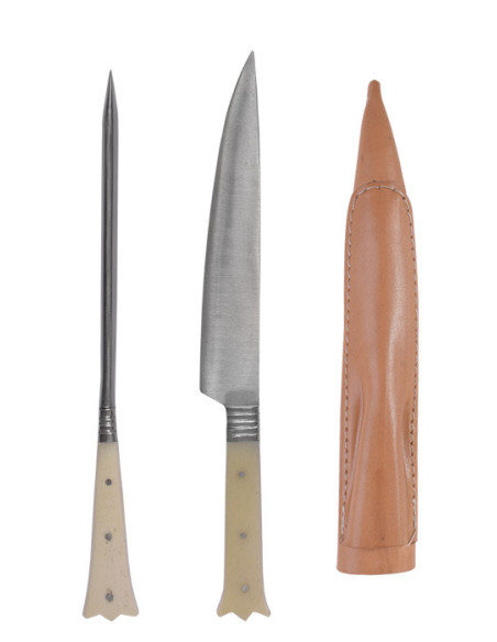 Set 2 cubiertos medievales almenados...