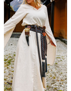 Wikingergürtel Modell Elina, schwarze Baumwolle
