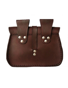 Bolso de cuero negro con diseño de estrella 2