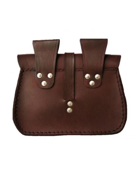 Bolso de cuero negro con diseño de...