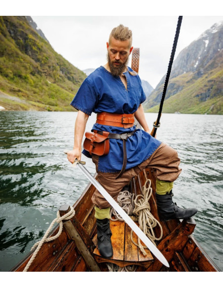 Sort lædertaske med stjernedesign