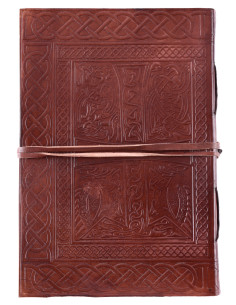 Agenda de piel Celta, marrón (21x14 cm.)) 2