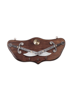 Middeleeuwse wapenrusting, type sleutelhanger, met 2...