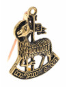 Agnus Dei pilgrimsbroche af bronze