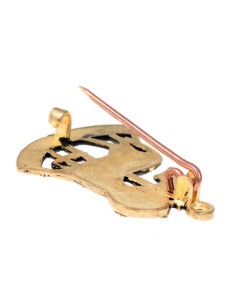 Agnus Dei pelgrim bronzen broche 2