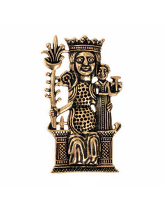 Pilgrim Lady of Tombelaine bronzen broche