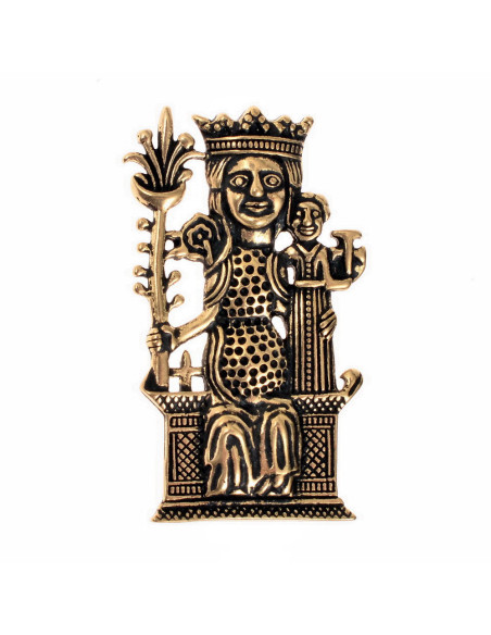 Broche en bronce peregrino Dama de...