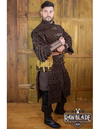 Oria Scale Armor med ærmer - Brun
