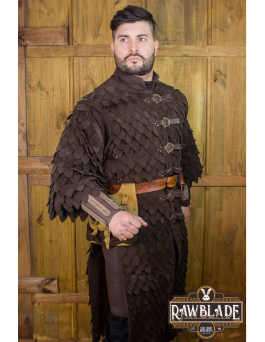 Oria Scale Armor med ærmer - Brun