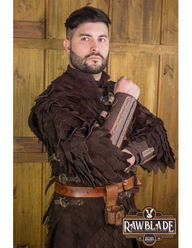 Oria Scale Armor med ærmer - Brun