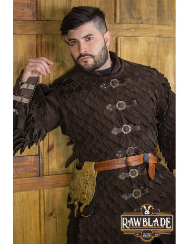 Oria Scale Armor med ærmer - Brun