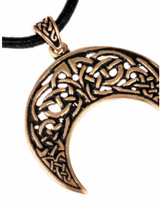 Keltische halve maan Lunitsa hanger, in brons 2