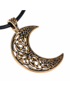 Keltische halve maan hanger, brons