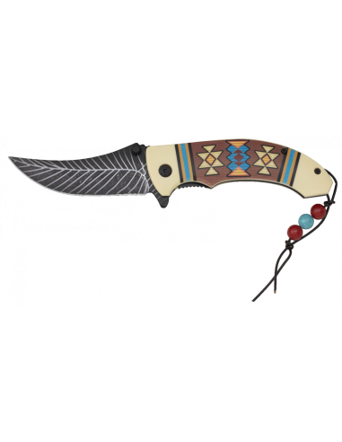 sidde sammensværgelse Stjerne Indian Classic model lommekniv (20 cm.) ⚔️ Tienda Medieval