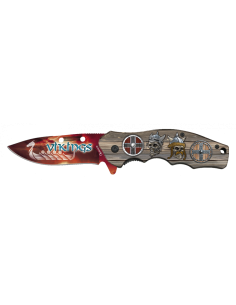 Vikings doodshoofden zakmes (20 cm.)