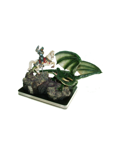 Figura San Jorge y el Dragón (25x17x25 cm.) 2