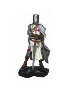 Miniatur-Tempelritter mit Schwert (22 cm)