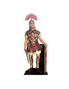Soldado centurión romano en miniatura con espada y escudo...