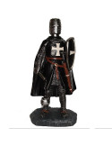 Caballero medieval en miniatura Hospitalario con espada (12 cm.)