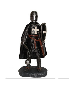 Caballero medieval en miniatura Hospitalario con espada...