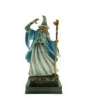 Miniature af tryllekunstneren Merlin med stok (12 cm.)