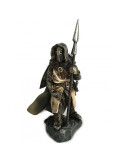 Caballero templario en miniatura con lanza (12 cm.)