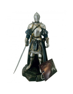 Miniatura de Caballero Medieval con Casco y Espada (Altura 12 cm.)