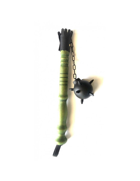 Middelaldermace 1 hoved, grøn farve...