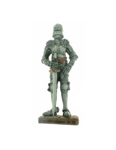 Caballero medieval en miniatura de oficial Alemán (12 cm.)