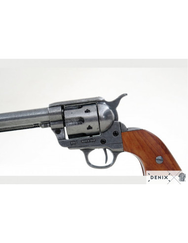 Revólver Peacemaker USA pavonado, cañón largo, año 1873
