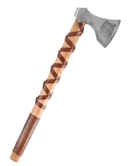 Norwegische Stahlgussaxt mit Gravuren...